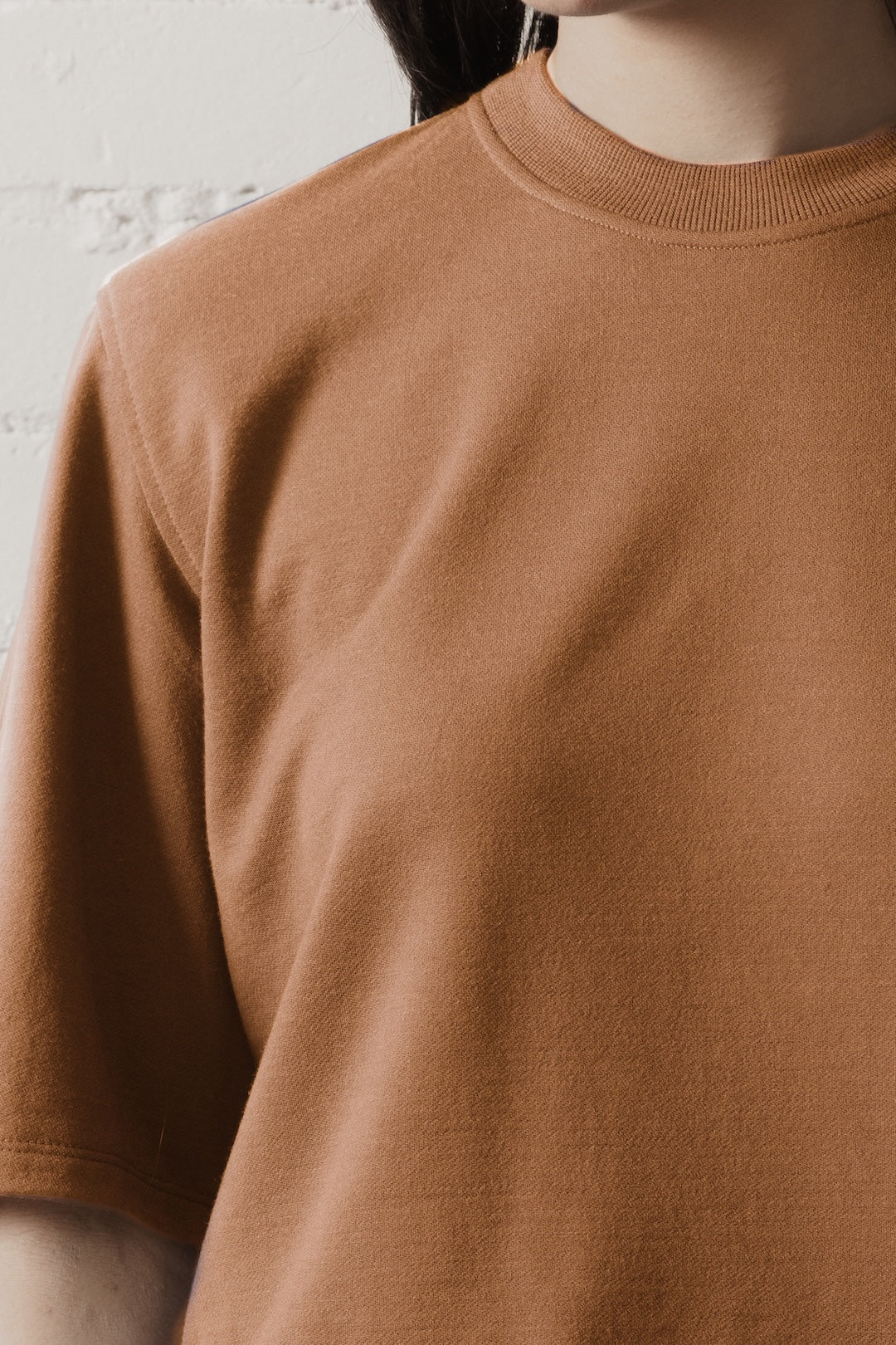 Women’s Short Sleeve Merino Sweatshirt - Saffron