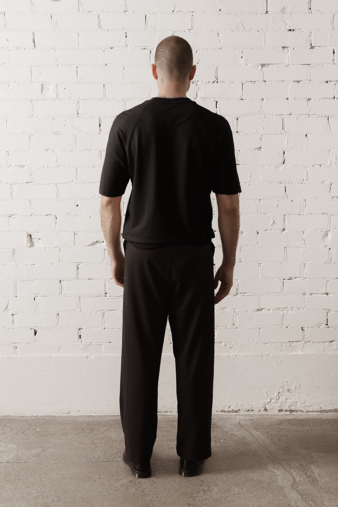 Men’s Short Sleeve Merino Sweatshirt - Black
