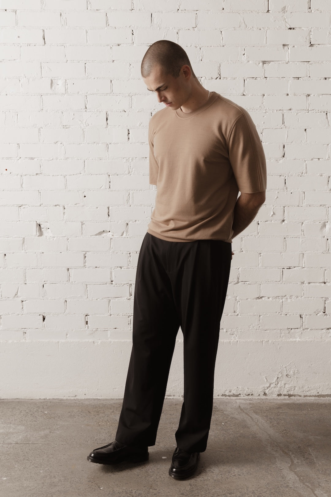 Men’s Short Sleeve Merino Sweatshirt - Clay