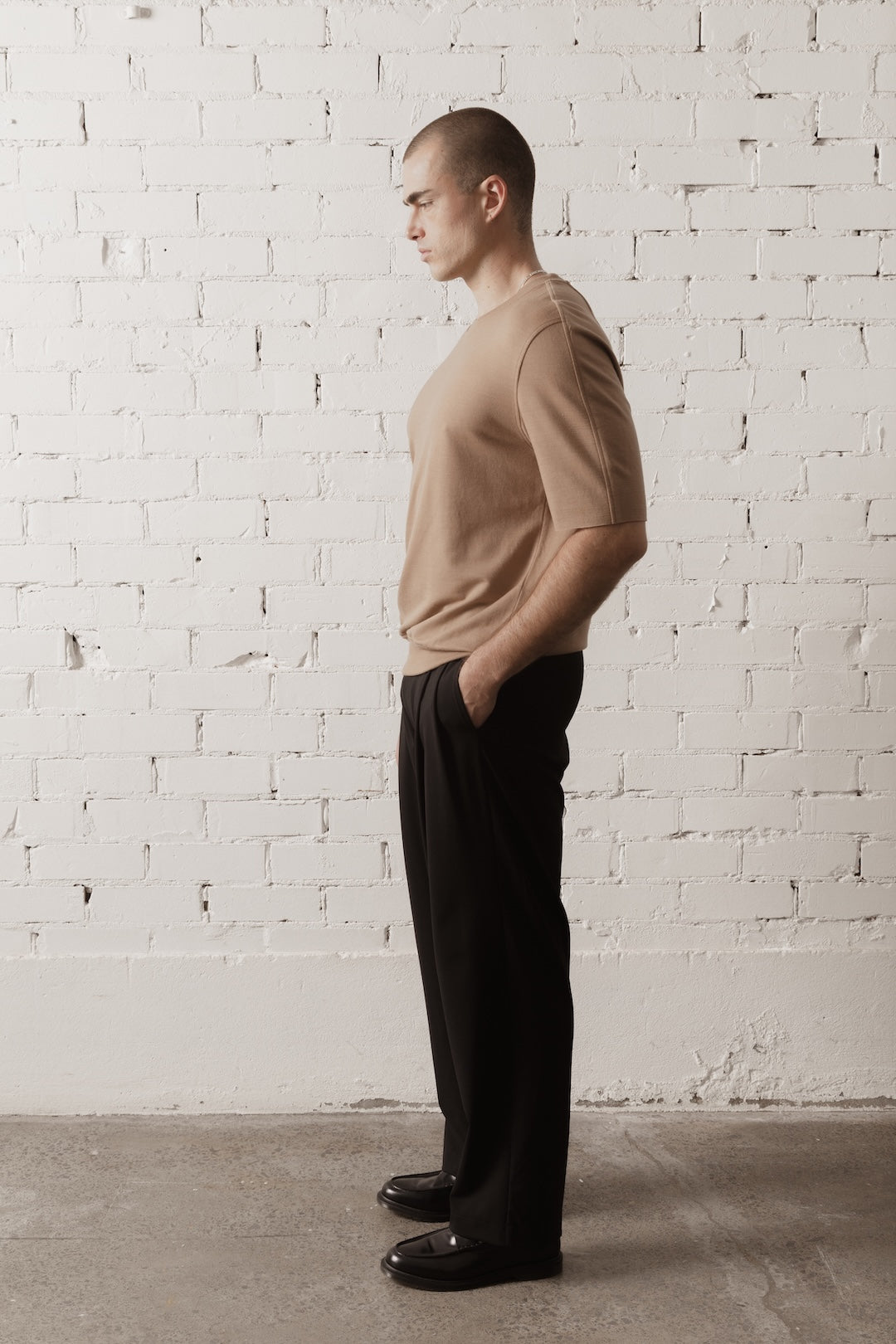 Men’s Short Sleeve Merino Sweatshirt - Clay