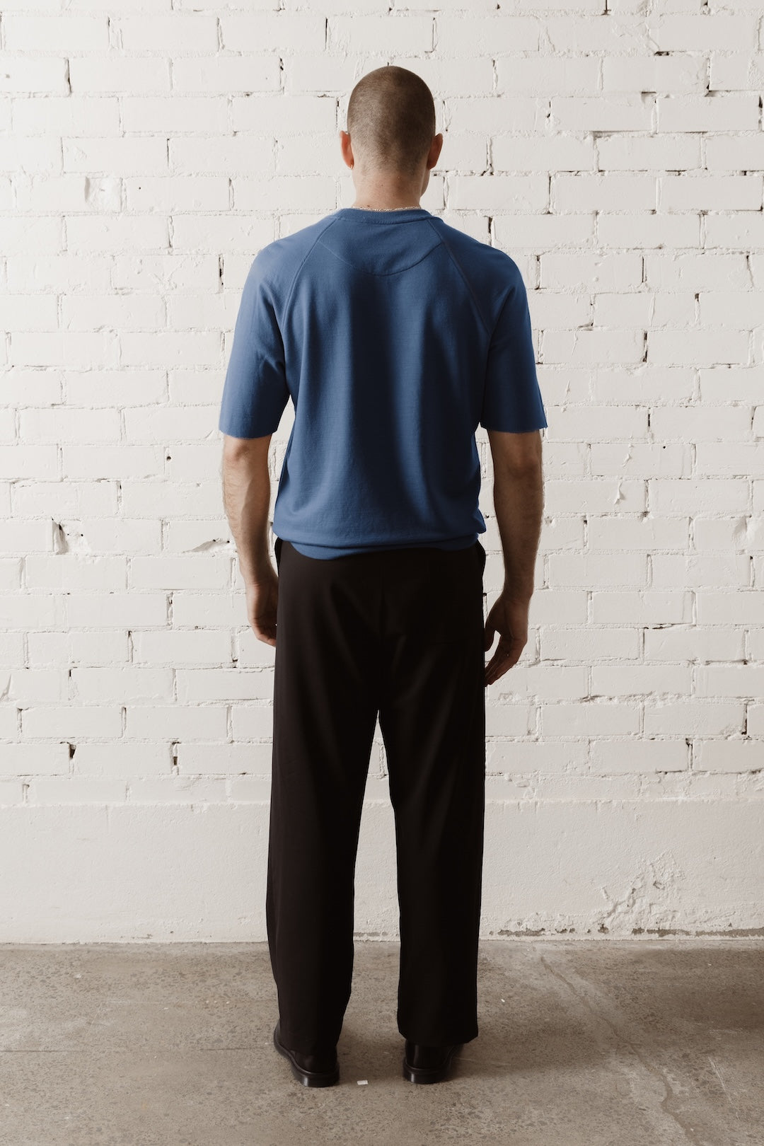 Men’s Short Sleeve Merino Sweatshirt - Deep Klein