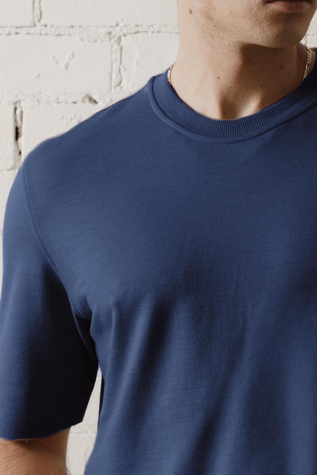 Men’s Short Sleeve Merino Sweatshirt - Deep Klein