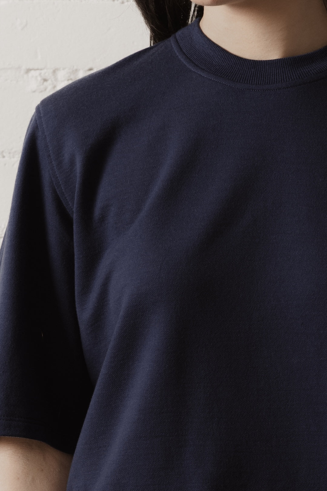 Women’s Short Sleeve Merino Sweatshirt - Navy