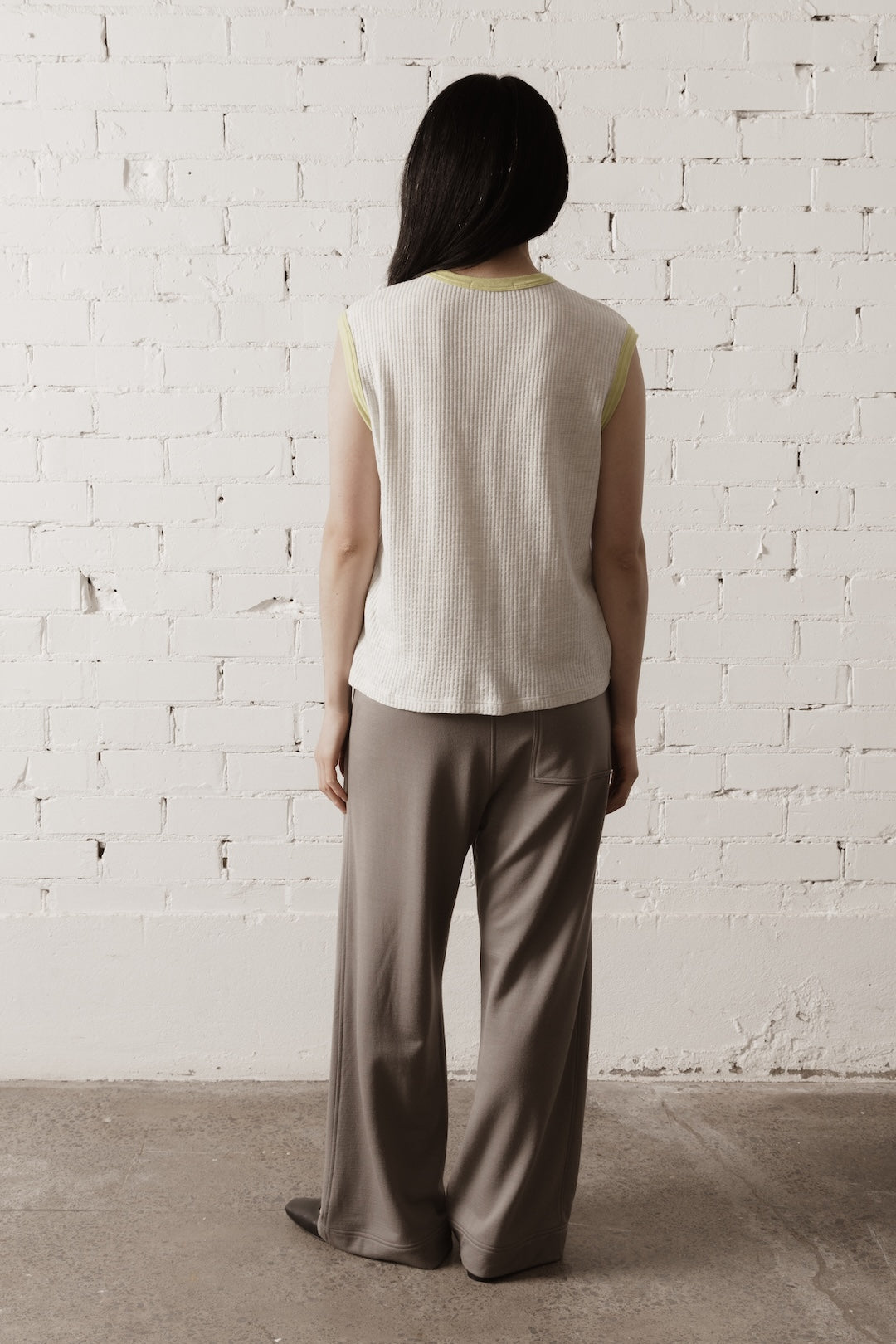 Women's Merino Rib Tank - Ash Heather (Pre-order)